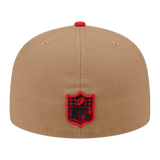 Kansas City Chiefs 8-Bit Wordmark New Era Khaki 59FIFTY Fitted Hat