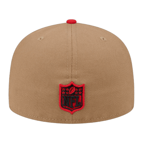 Kansas City Chiefs 8-Bit Wordmark New Era Khaki 59FIFTY Fitted Hat