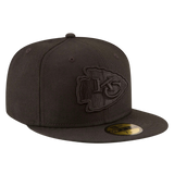 Kansas City Chiefs Black On Black New Era 59FIFTY Fitted Hat