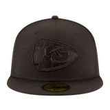 Kansas City Chiefs Black On Black New Era 59FIFTY Fitted Hat