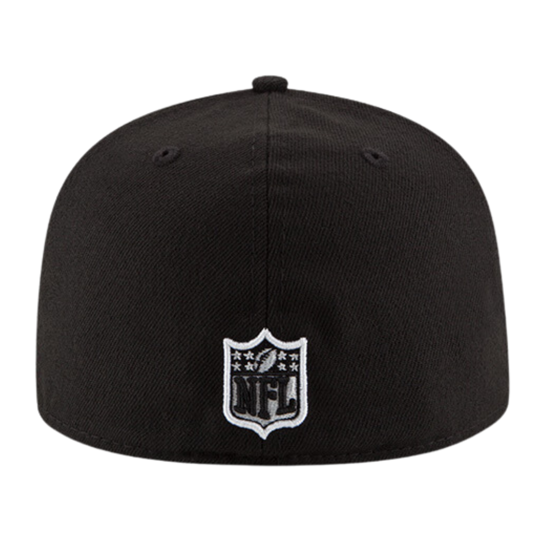 Kansas City Chiefs Black & White Logo New Era 59FIFTY Fitted Hat