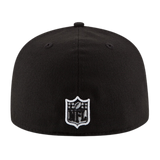 Kansas City Chiefs Black & White Logo New Era 59FIFTY Fitted Hat