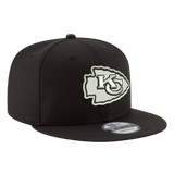 Kansas City Chiefs Black & White Logo New Era 9FIFTY Adjustable Snapback Hat