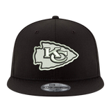 Kansas City Chiefs Black & White Logo New Era 9FIFTY Adjustable Snapback Hat