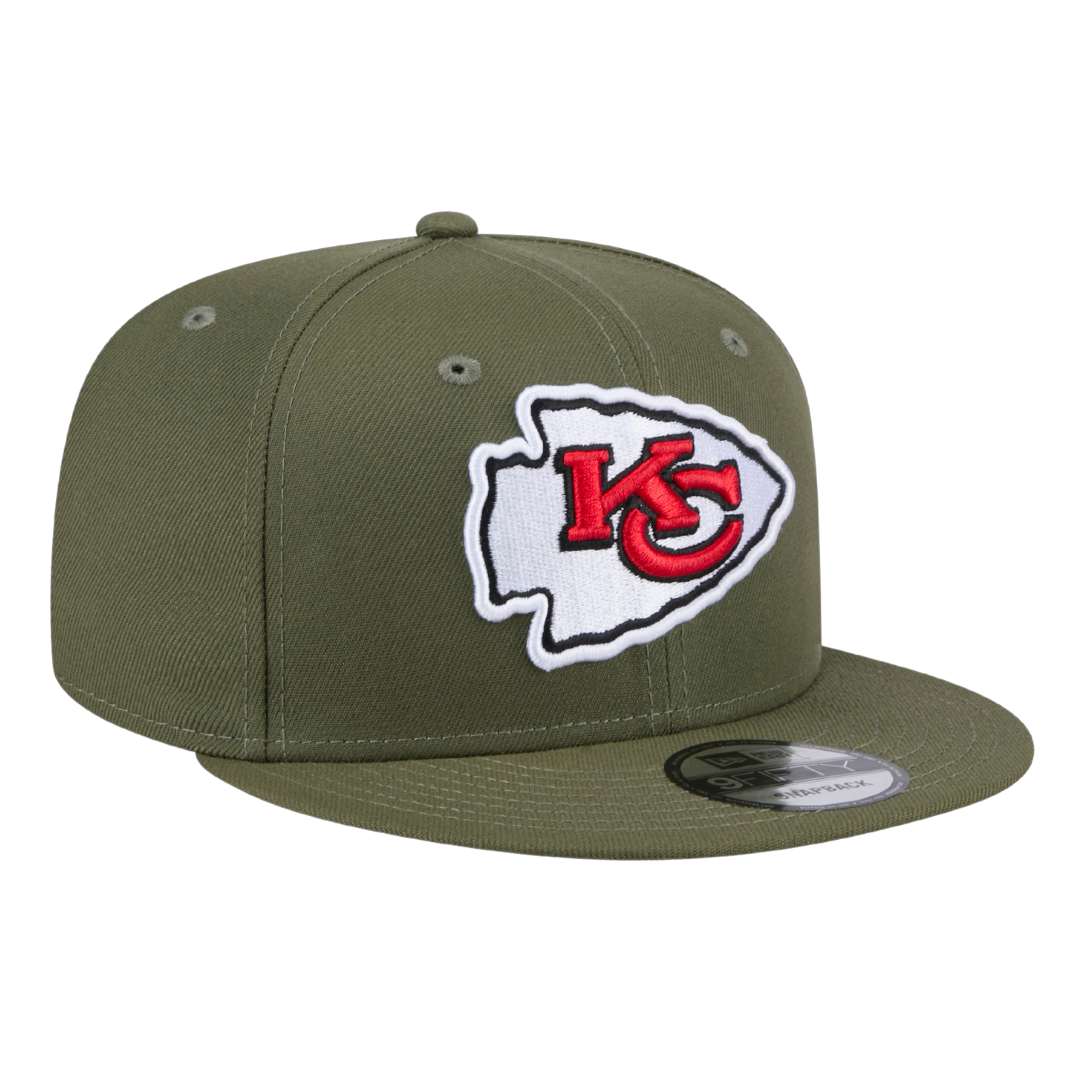 Kansas City Chiefs New Era 9FIFTY Olive Adjustable Snapback Hat