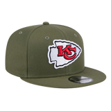 Kansas City Chiefs New Era 9FIFTY Olive Adjustable Snapback Hat