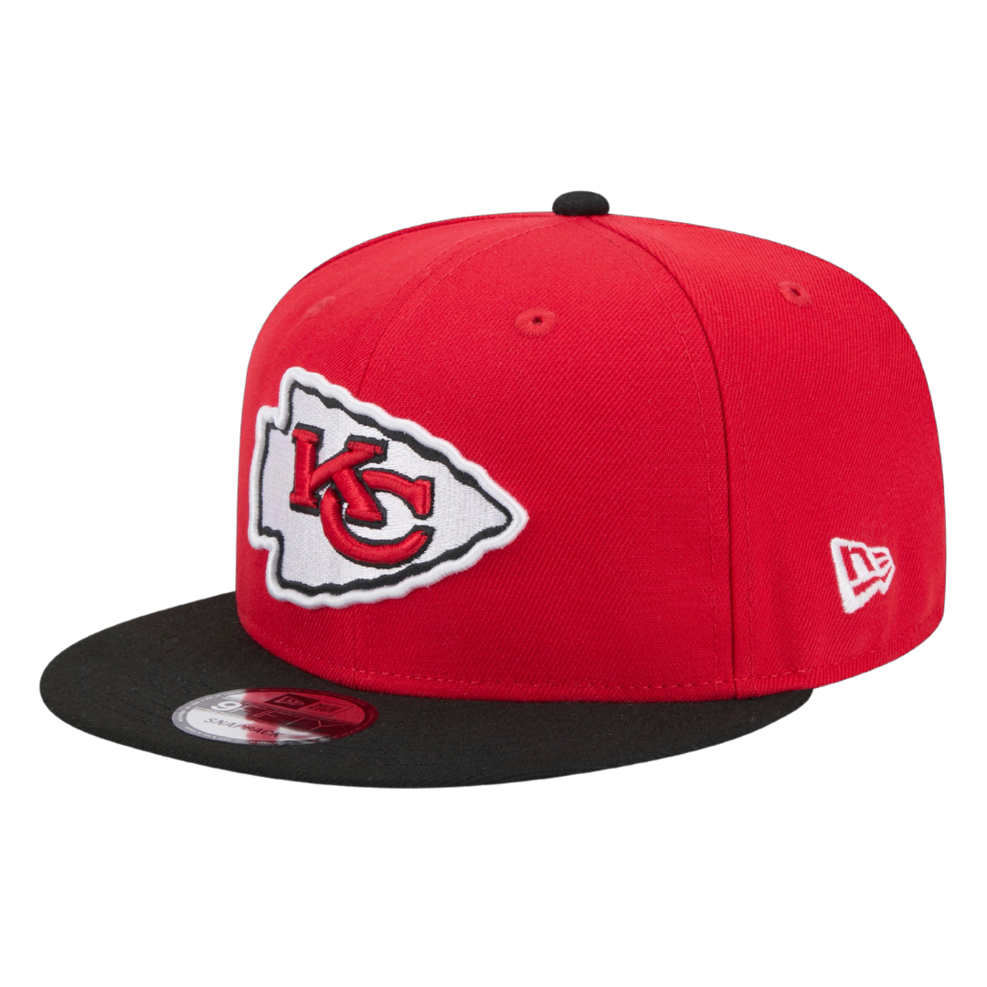 Kansas City Chiefs Official Team Color 2Tone New Era Red/Black 9FIFTY Adjustable Snapback Hat