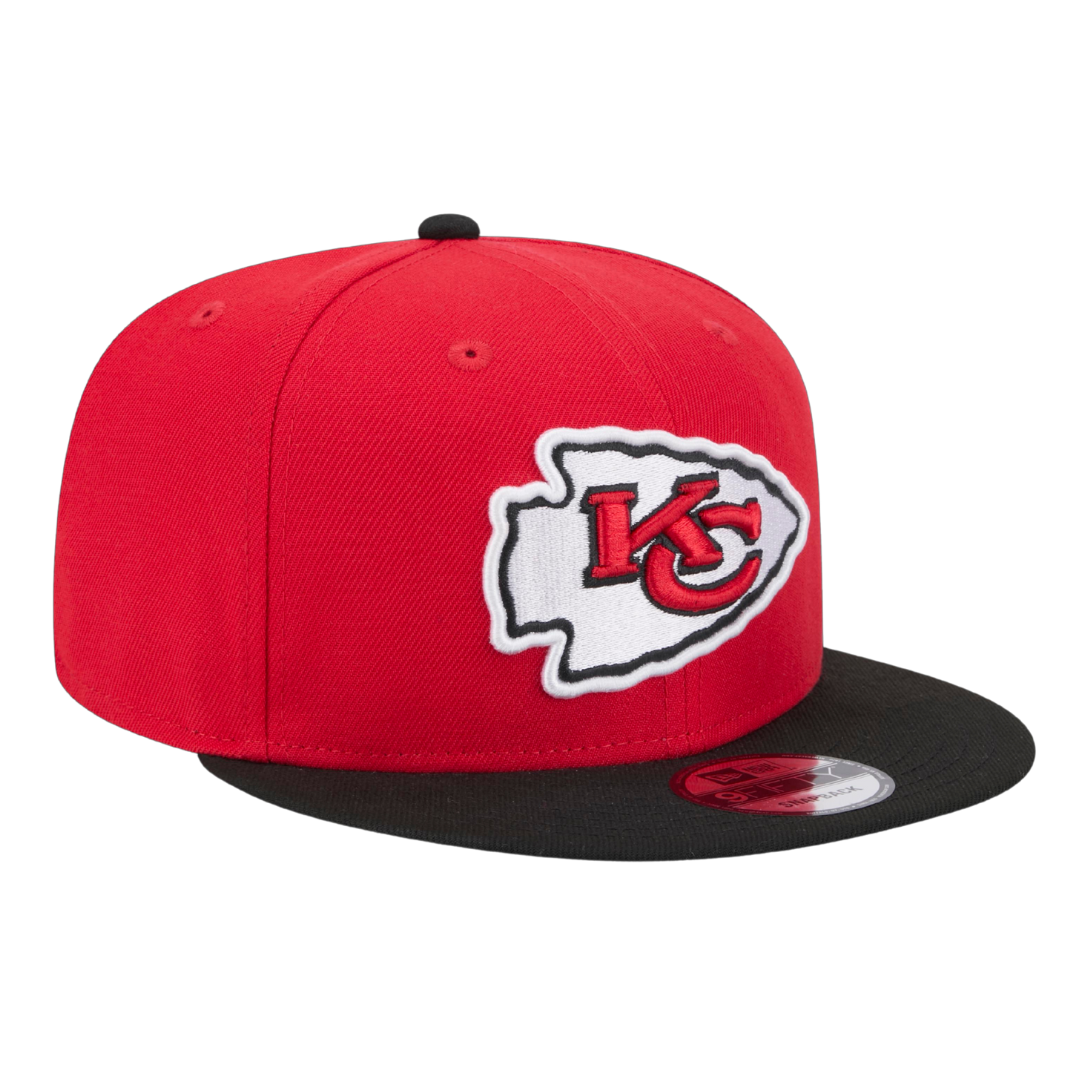 Kansas City Chiefs Official Team Color 2Tone New Era Red/Black 9FIFTY Adjustable Snapback Hat