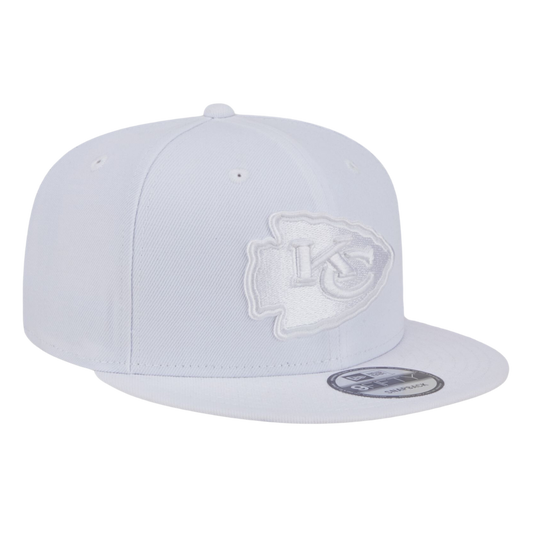 Kansas City Chiefs White On White 9FIFTY Snapback Hat