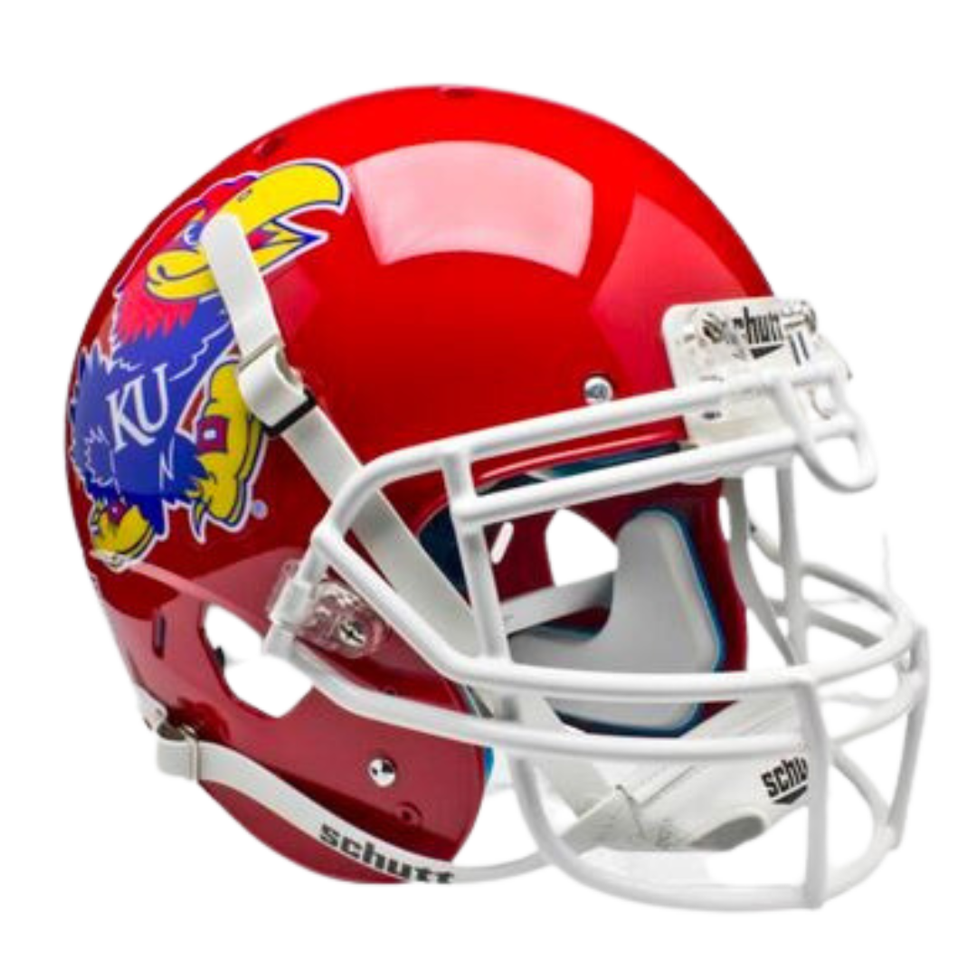 Kansas Jayhawks Unsigned Schutt Full Size Replica Football Helmet