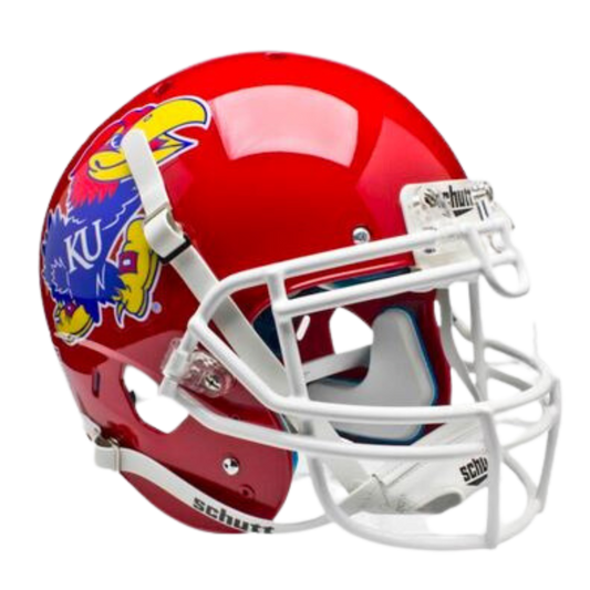 Kansas Jayhawks Unsigned Schutt Full Size Replica Football Helmet