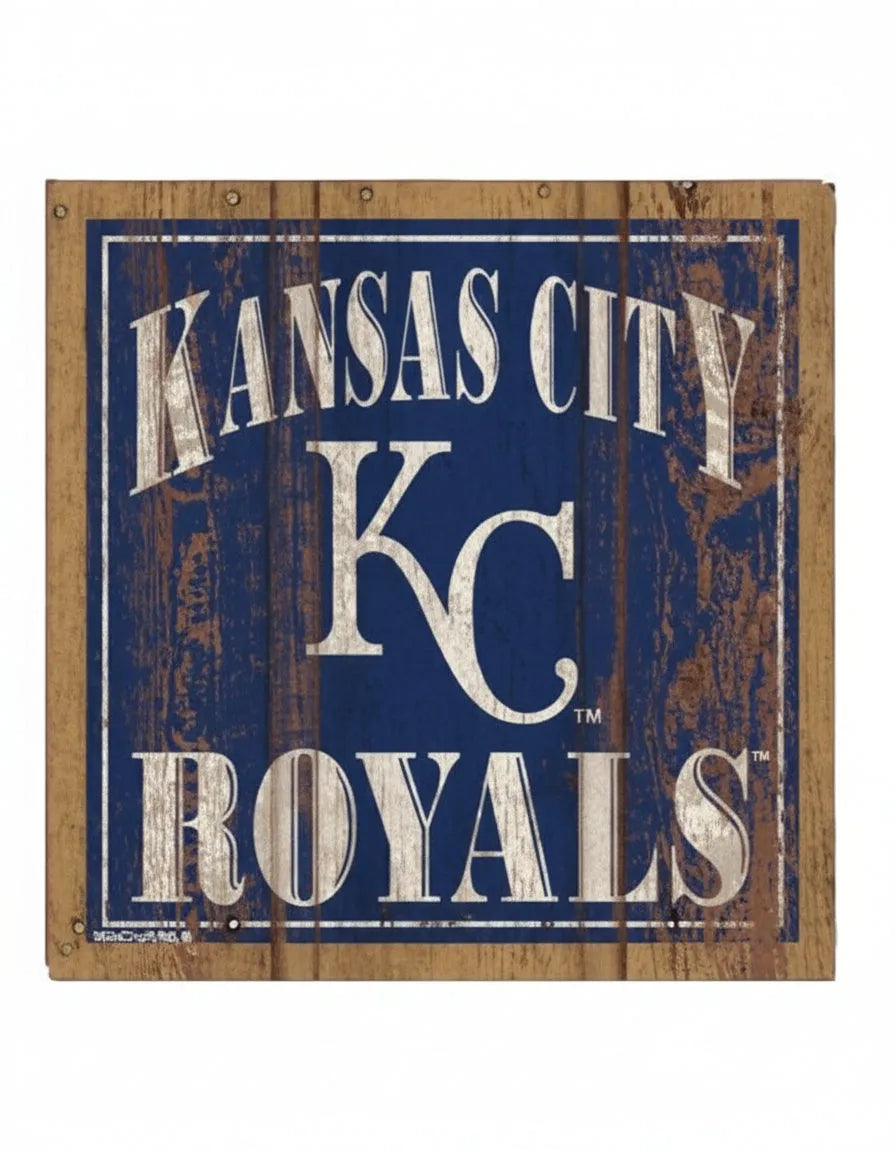 Kansas City Royals Wooden Magnet 3" x 3"