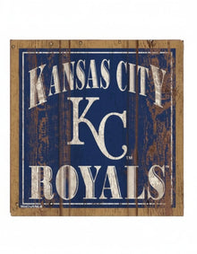 Kansas City Royals Wooden Magnet 3" x 3"
