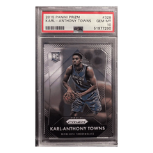 Karl-Anthony Towns PSA 10 2015 Panini Prizm Rookie RC Card #328