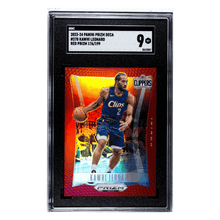 Kawhi Leonard SGC 9 2023-24 Panini Prizm Deca Red Prizm #d/199 Card #278