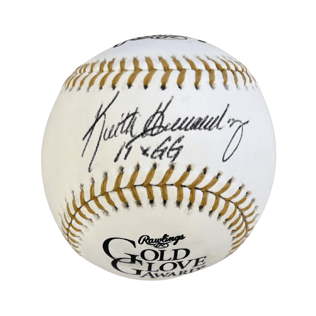 Keith Hernandez St Louis Cardinals Autographed Gold Glove Baseball with Inscription- JSA COA