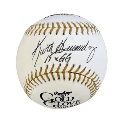 Keith Hernandez St Louis Cardinals Autographed Gold Glove Baseball with Inscription- JSA COA