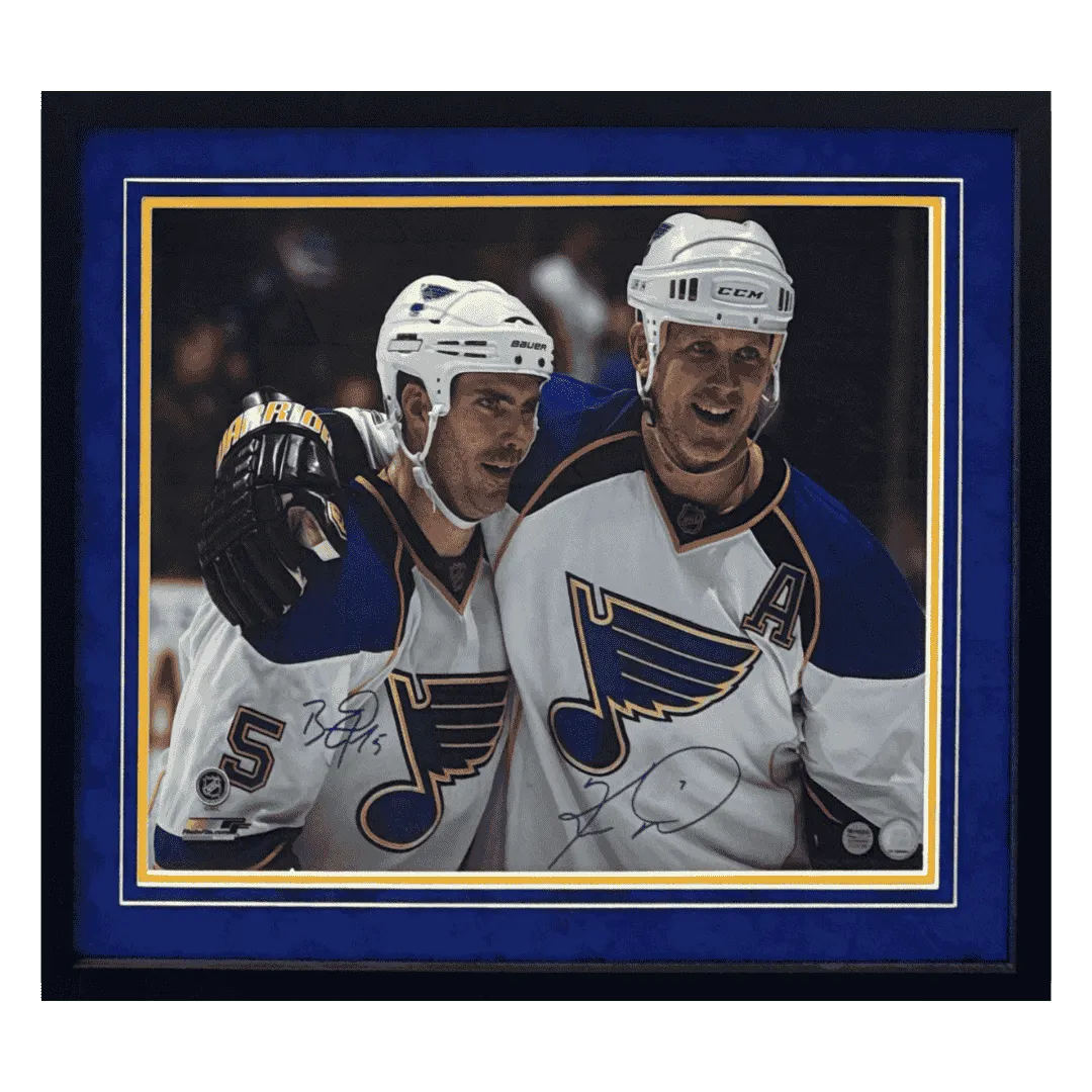 Keith Tkachuk & Barrett Jackman St Louis Blues Autographed Framed 16x20 Photo - Fan Cave COA