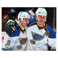Keith Tkachuk and Barrett Jackman St Louis Blues Dual Autographed 16x20 - Fan Cave COA