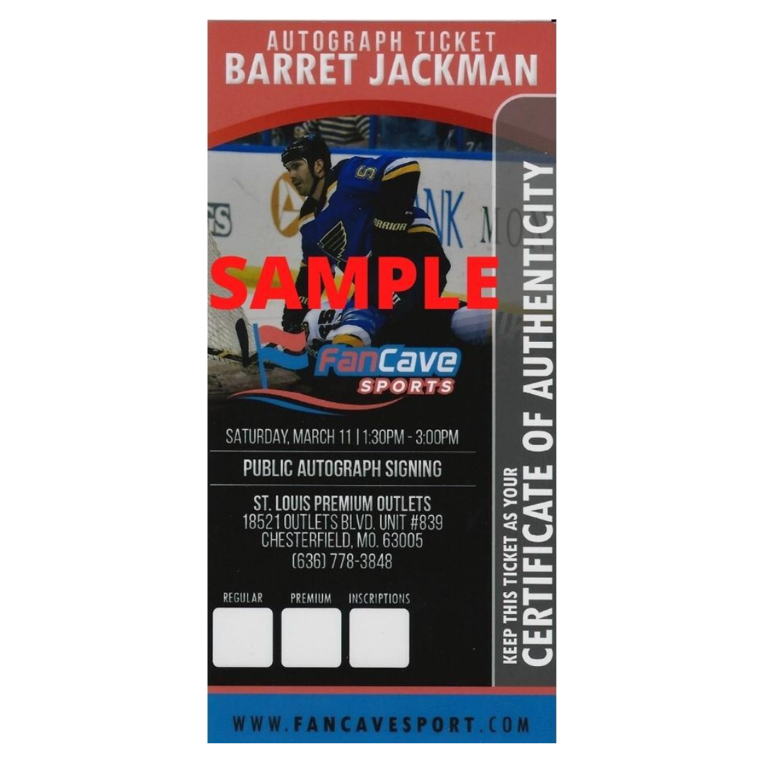 Keith Tkachuk and Barrett Jackman St Louis Blues Dual Autographed 16x20 - Fan Cave COA