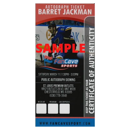 Keith Tkachuk and Barrett Jackman St Louis Blues Dual Autographed 16x20 - Fan Cave COA