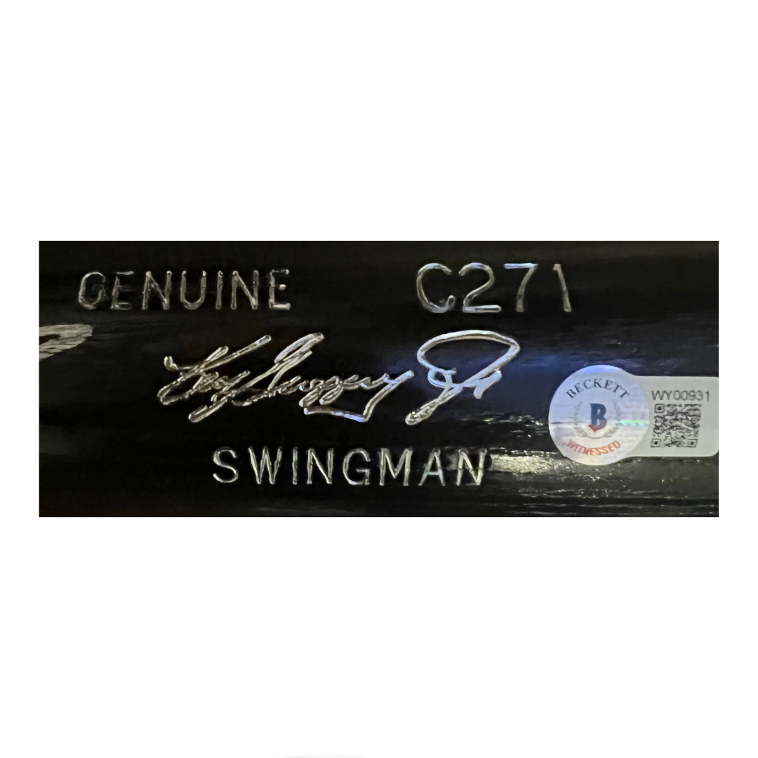 Ken Griffey Jr Seattle Mariners Autographed Black Louisville Slugger Game Model Bat - Beckett COA