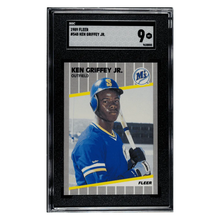Ken Griffey Jr SGC 9 1989 Fleer RC Card #548