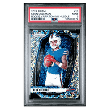 Keon Coleman PSA 9 2024 Panini Prizm Variation No Huddle Rookie RC Card #23