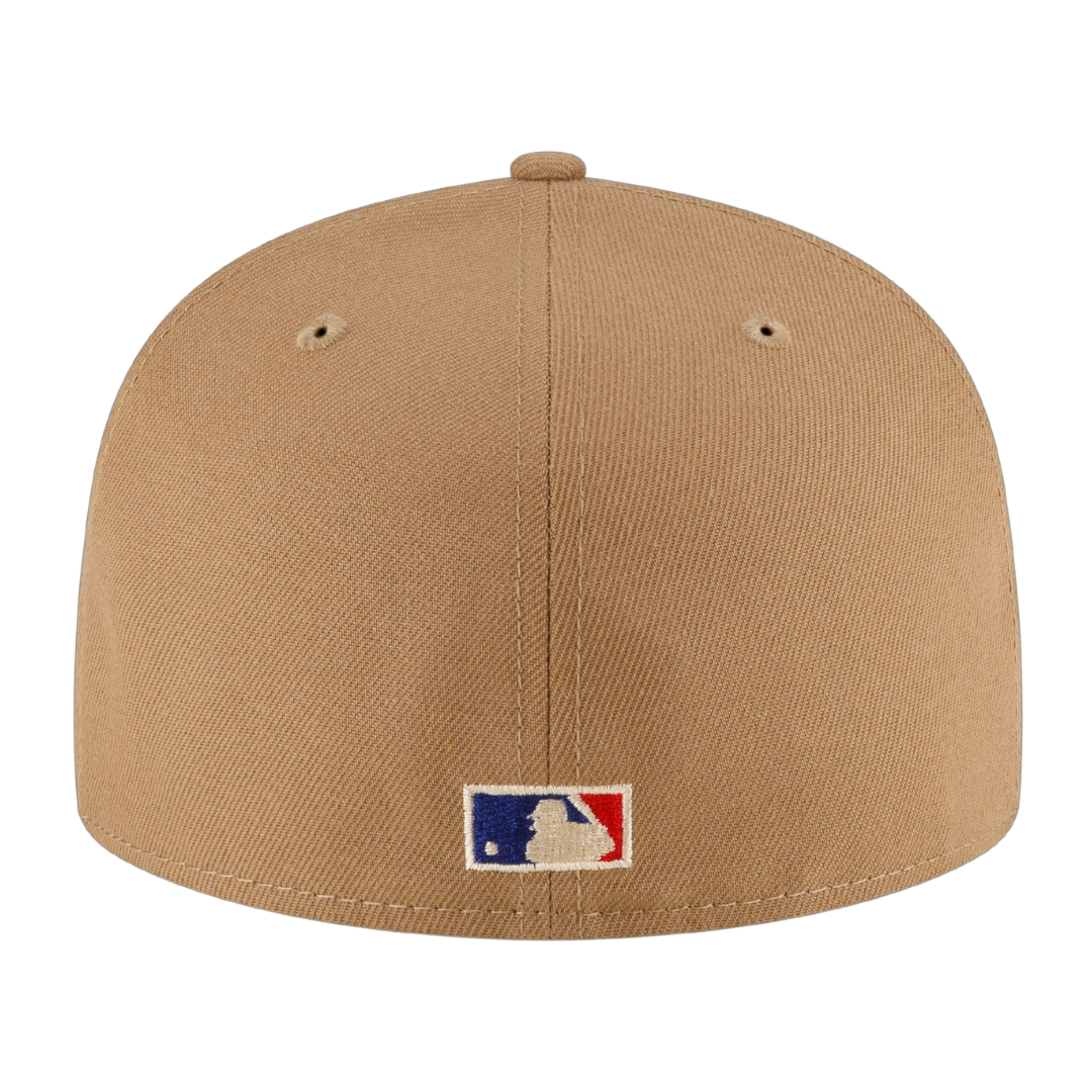 Cincinnati Reds Retro New Era Khaki Exclusive 59FIFTY Fitted Hat