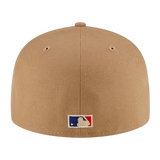 Cincinnati Reds Retro New Era Khaki Exclusive 59FIFTY Fitted Hat