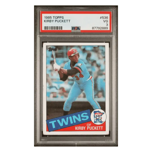 Kirby Puckett PSA 3 1985 Topps Card #536