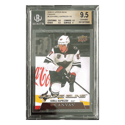 Kirill Kaprizov BGS 9.5 2020-21 Upper Deck Young Guns Canvas Card #C225