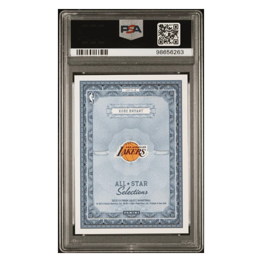 Kobe Bryant PSA 10 2012 Panini Select All Star Selections Card #4