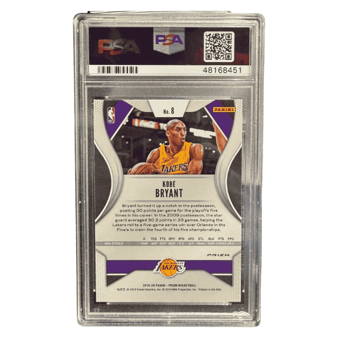 Kobe Bryant PSA 10 2019 Panini Prizm Red/White/Blue Card #8