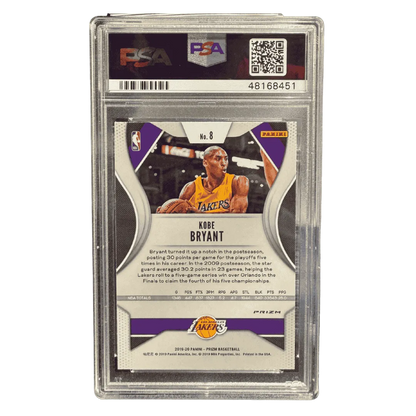Kobe Bryant PSA 10 2019 Panini Prizm Red/White/Blue Card #8