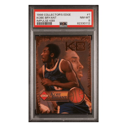 Kobe Bryant PSA 8 1998 Collectors Edge Impulse KB8 Card #1