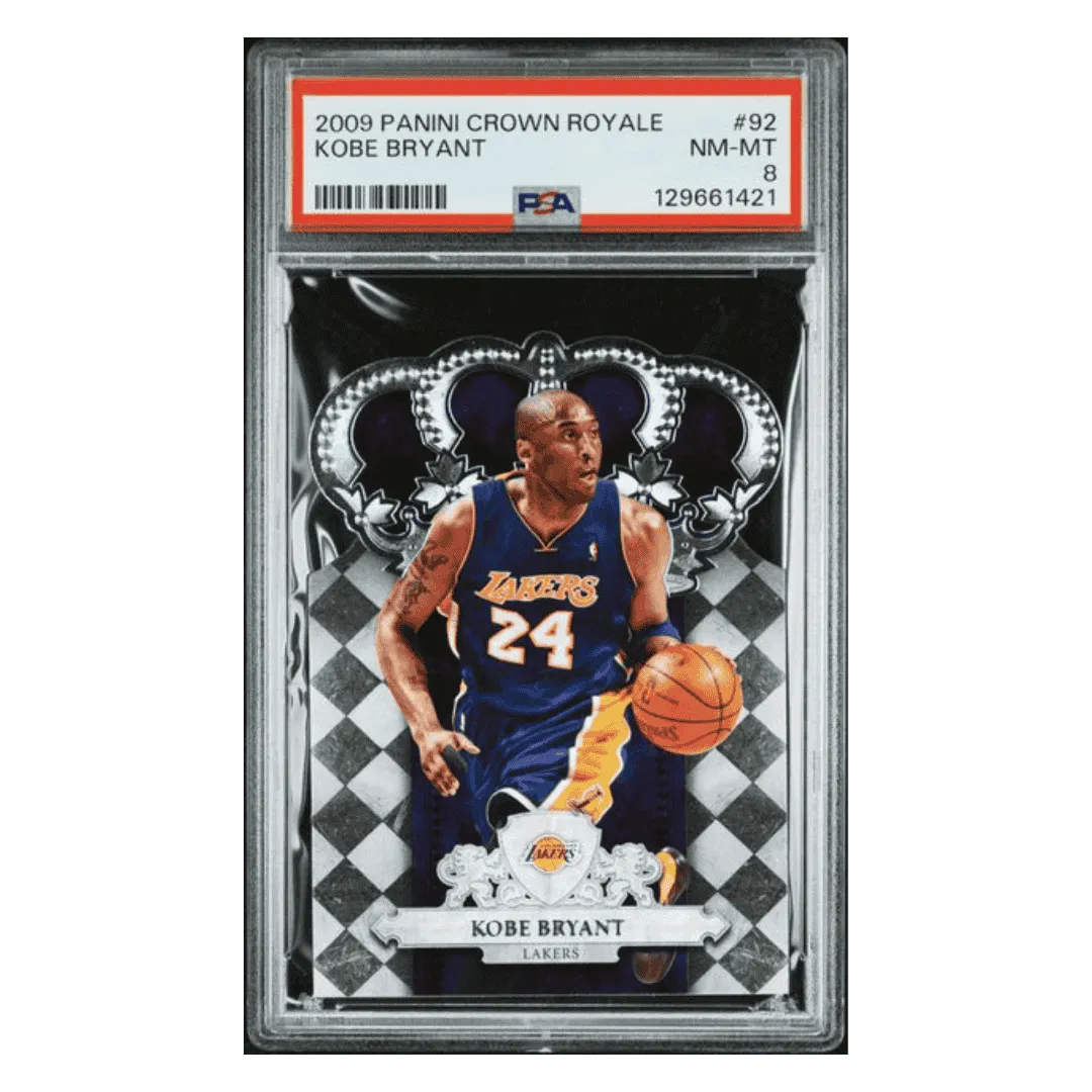 Kobe Bryant PSA 8 2009 Panini Crown Royale Card #92