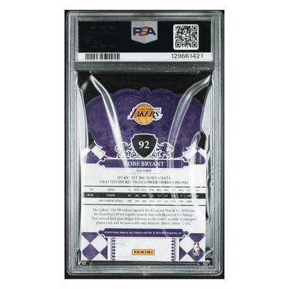 Kobe Bryant PSA 8 2009 Panini Crown Royale Card #92