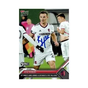Kyle Hiebert Autographed 2023 Topps Now 29 Rookie Card - JSA COA
