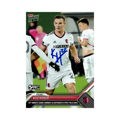 Kyle Hiebert Autographed 2023 Topps Now 29 Rookie Card - JSA COA