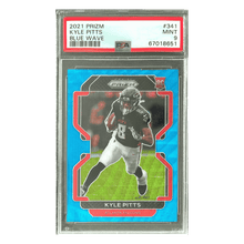 Kyle Pitts PSA 9 2021 Panini Prizm Blue Wave Rookie RC #d/199 Card #341