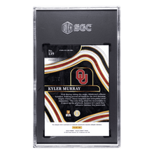 Kyler Murray SGC 9 2022 Panini Select Draft Picks Green & Purple Squares Prizm #d/75 Card #139