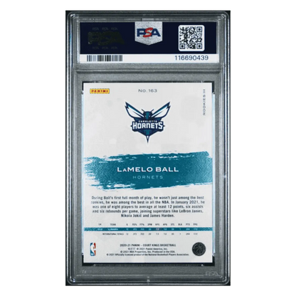 LaMelo Ball PSA 10 2020 Panini Court Kings Rookie RC Card #163