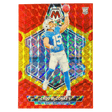 Ladd McConkey 2024 Panini Mosaic Fusion Red & Yellow #d/80 Rookie Card #334