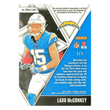 Ladd McConkey 2024 Panini Phoenix Jersey Patch RPA #d/3 Logo Tag Card #RRAJ-LMY