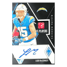 Ladd McConkey 2024 Panini Phoenix Jersey Patch RPA #d/3 Logo Tag Card #RRAJ-LMY