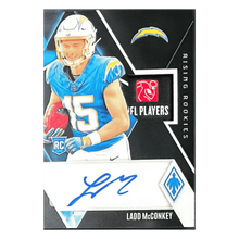 Ladd McConkey 2024 Panini Phoenix Jersey Patch RPA #d/3 Logo Tag Card #RRAJ-LMY