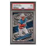 Ladd McConkey PSA 9 2024 Panini Spectra Wave #d/11 Rookie RC Card #127
