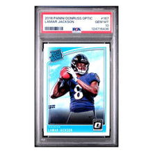 Lamar Jackson PSA 10 2018 Panini Donruss Optic Rated Rookie Card #167