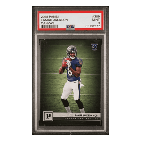 Lamar Jackson PSA 9 2018 Panini Canvas Rookie RC Card #309